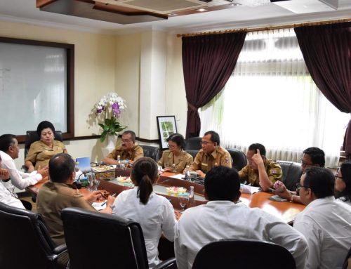 Bersama Kpu Provinsi Serta Kesbangpol Dan Linmas, Kpu Karangasem Datangi Bupati